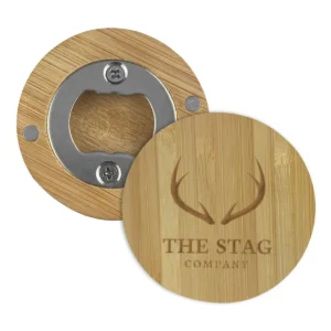 Bamboo Bottle Opener Magnets
