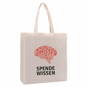 Branded Calico Bag With GusSets
