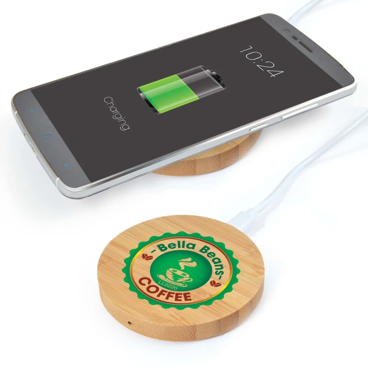 Arc Round Bamboo Wireless Chargers