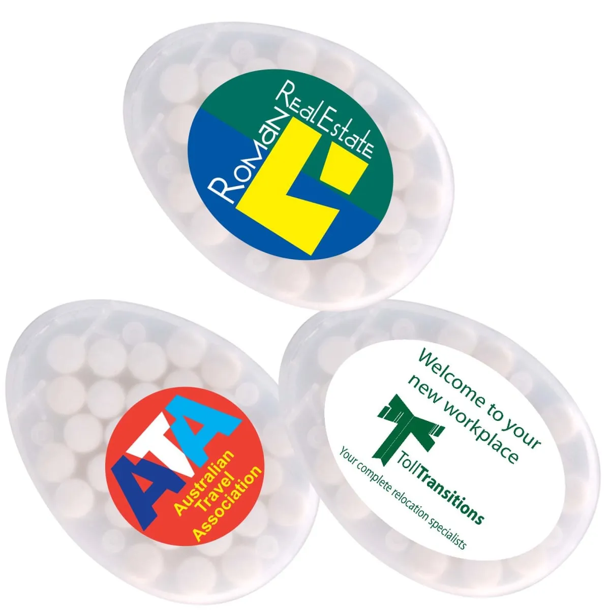 Egg Shape Sugar Free Mint Cards