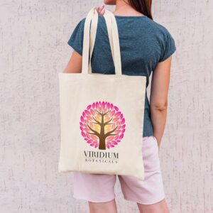Folding Calico Tote Bags