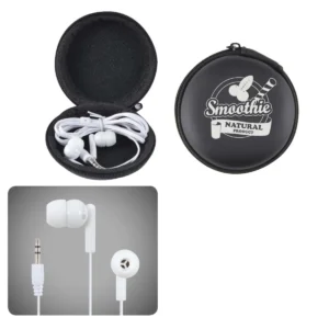 Earbuds In Round Cases