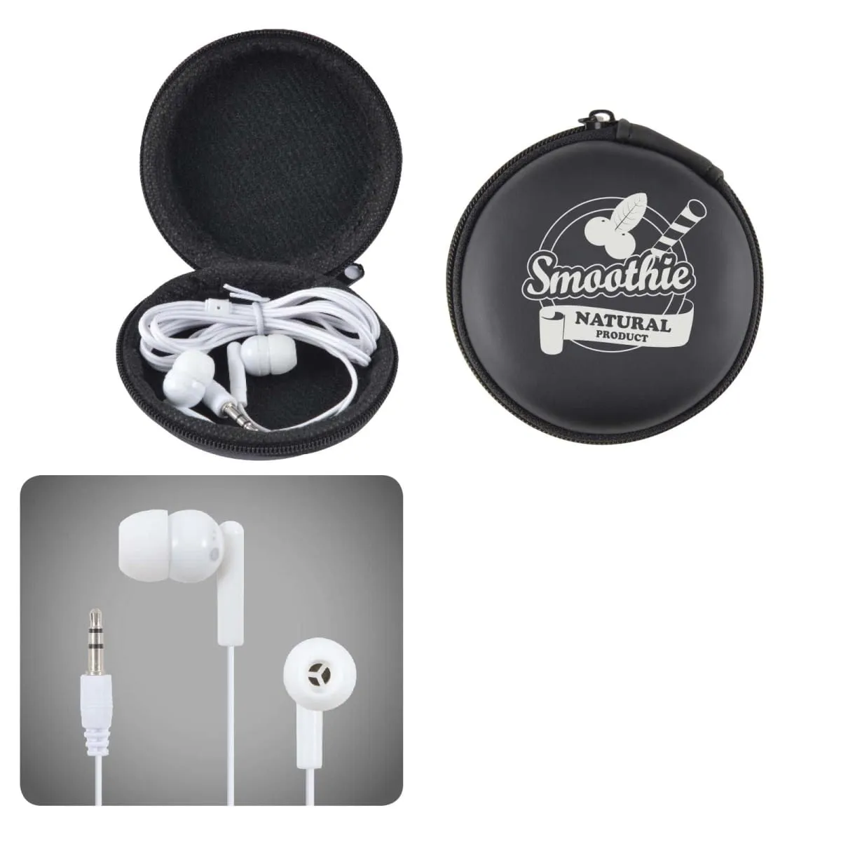 Earbuds In Round Cases