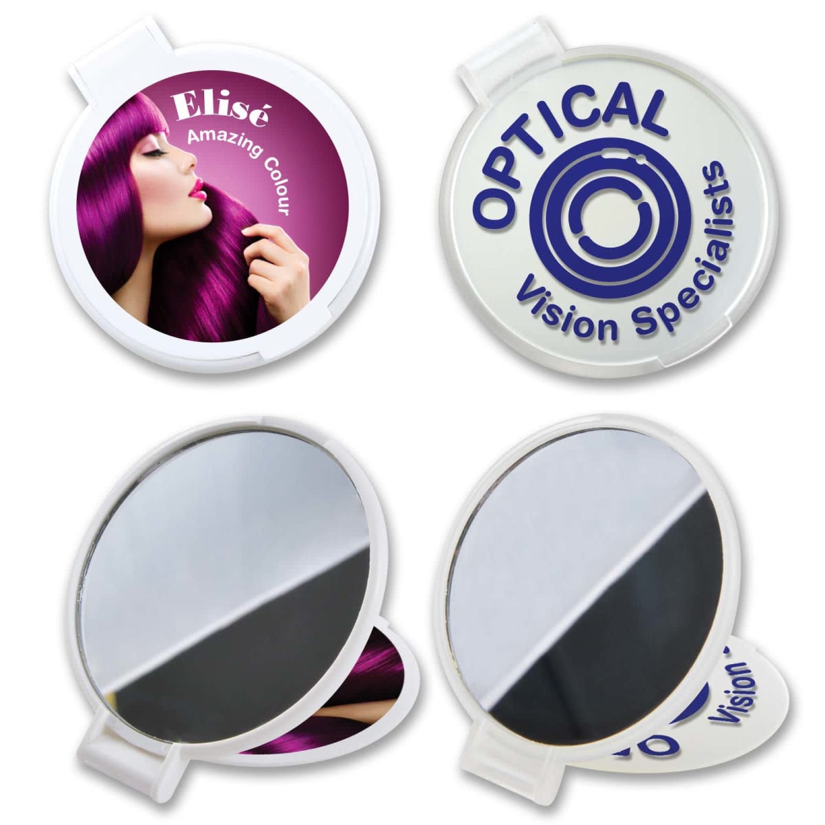 Rue Round Folding Mirrors