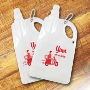 Big Logo Printed Collapsible Water Bottles