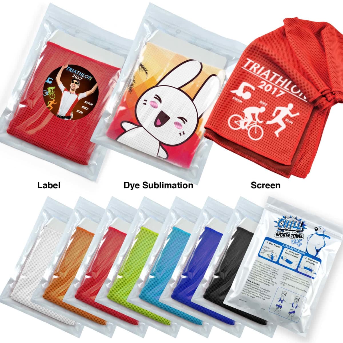 Cooling Cloth In Pouches