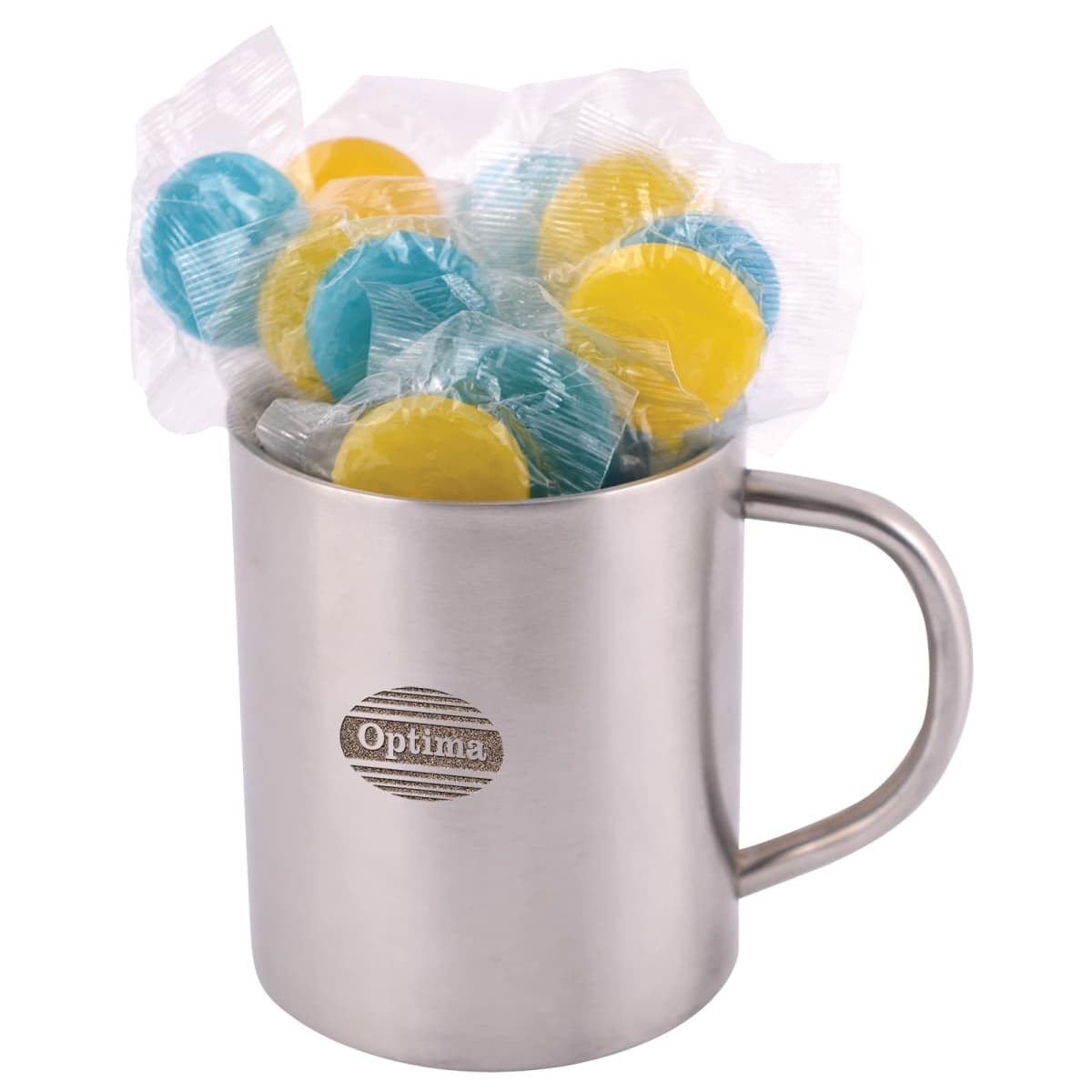 Colourful Lollipops In Mugs
