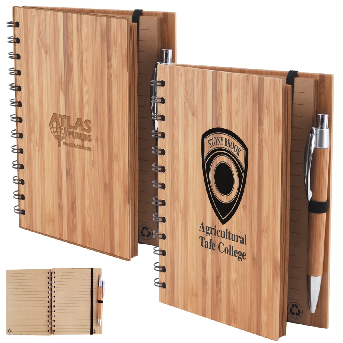 Enviromentally Friendly Bamboo Notebooks