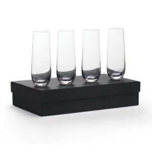 Levin Stemless Champagne Flutes