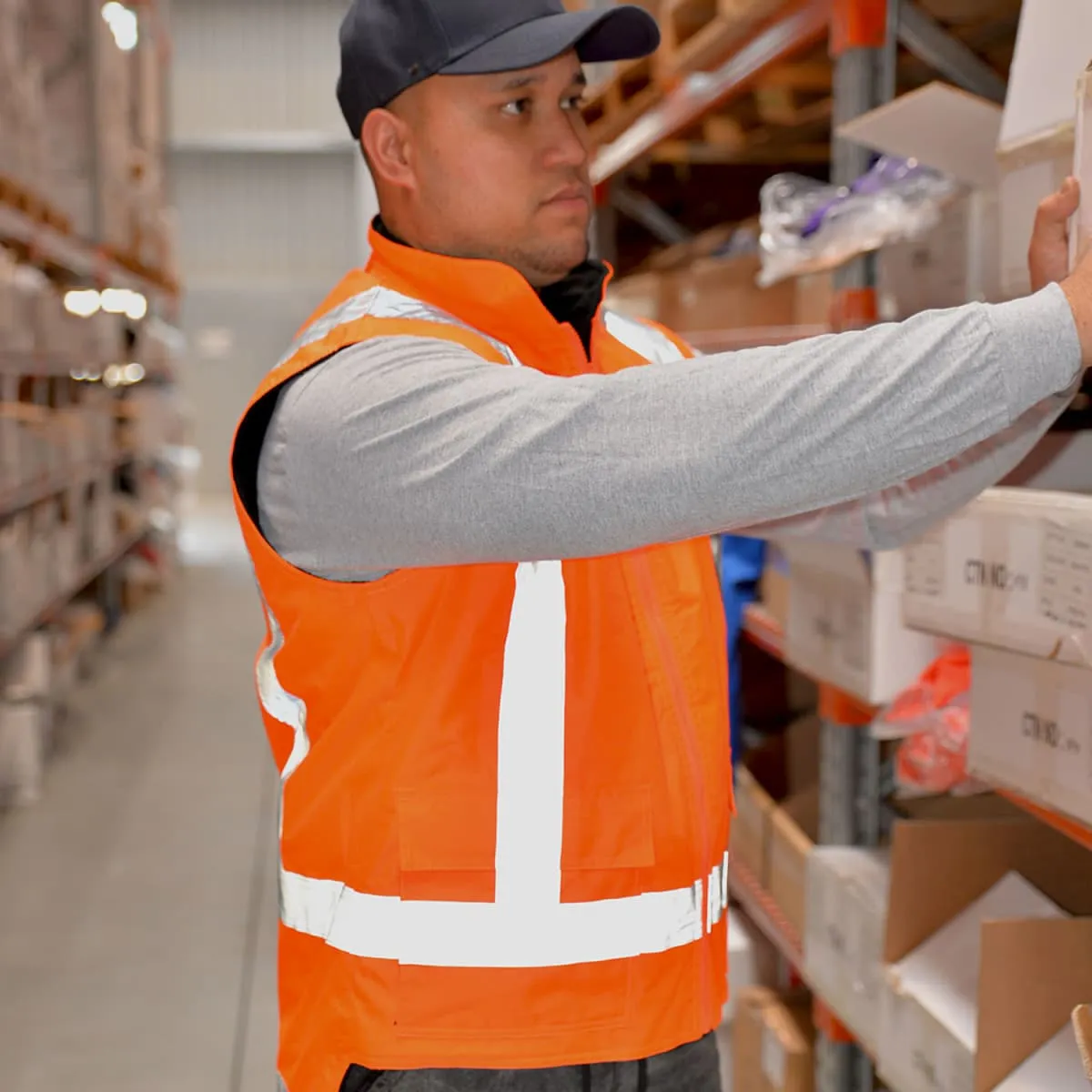 Workguard Reversible Fleece Lined Safety Vests