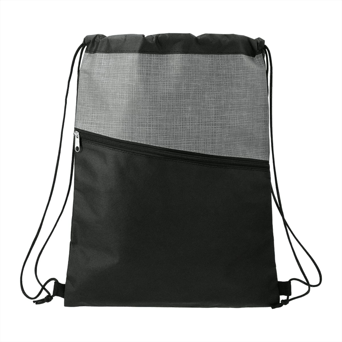 Bruno Cross Weave Zippered Drawstring Bags