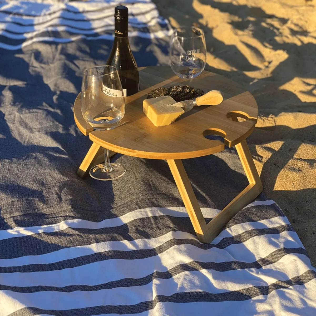 Outdoor Bamboo Picnic Tables