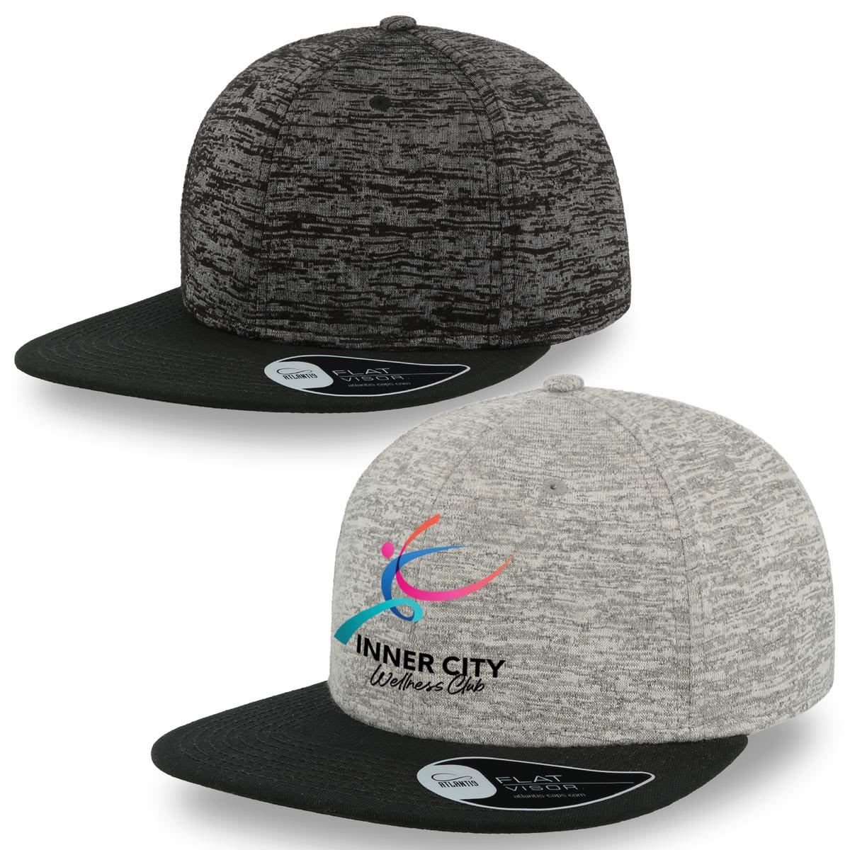 Primo Melange Flat Peak Caps