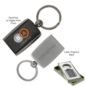 Deluxe Carbon Fibre Keyring - rush