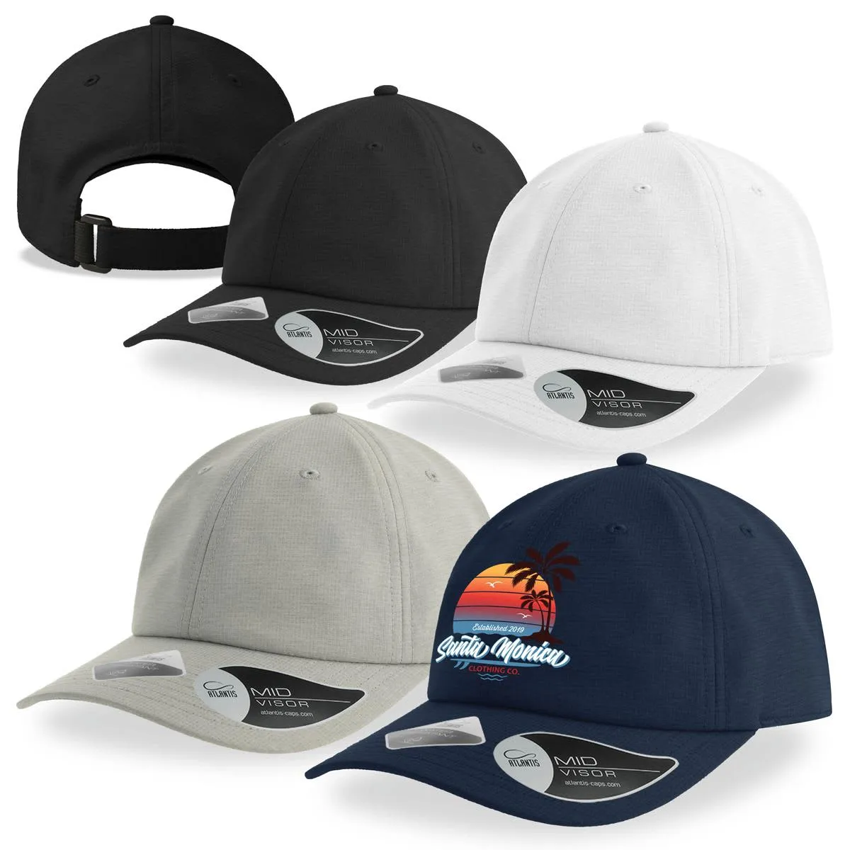 Zest Dry Tech Baseball Caps