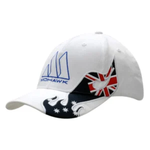 Australia Applique Crown Peak Cotton Caps