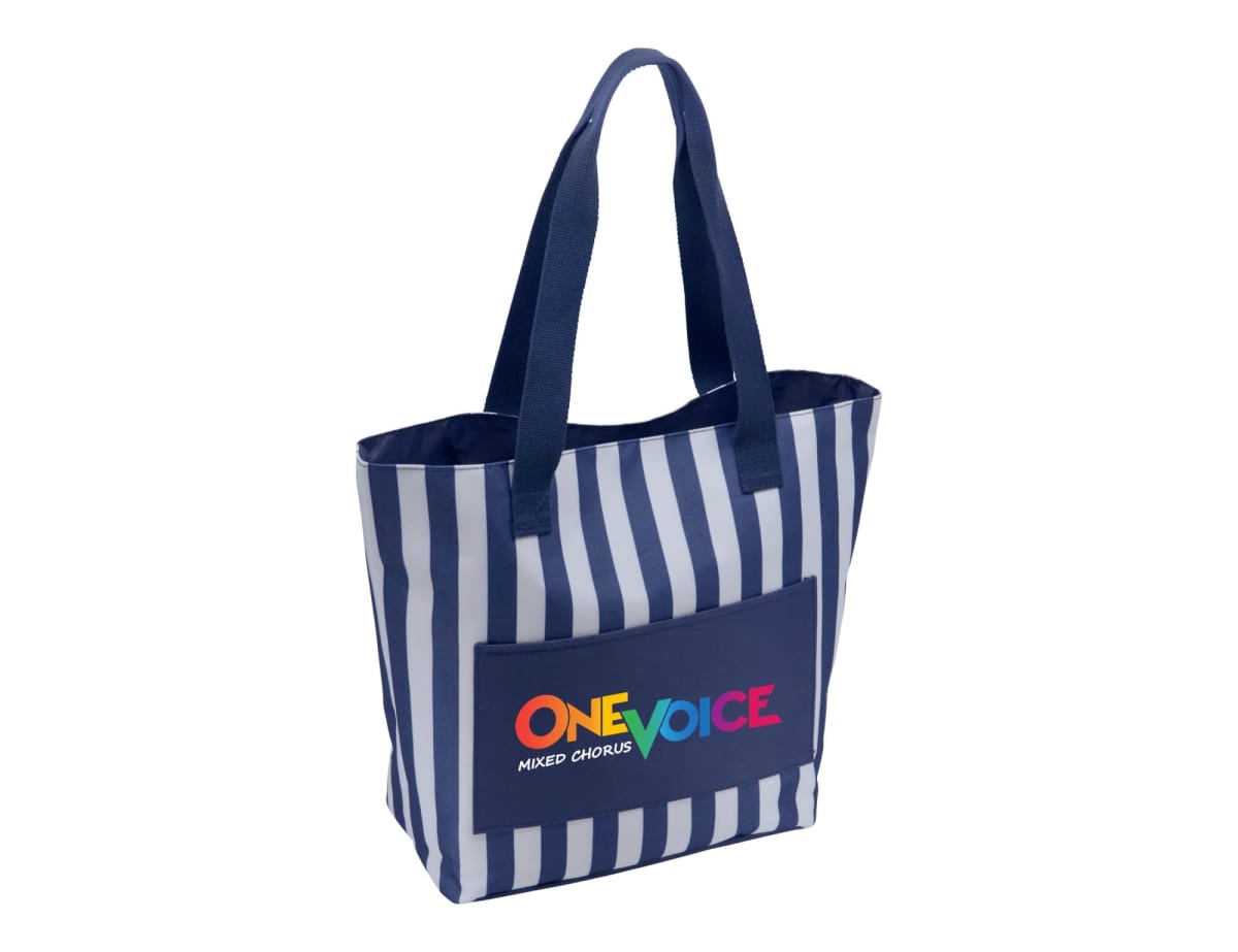 Navy Lei Beach Totes