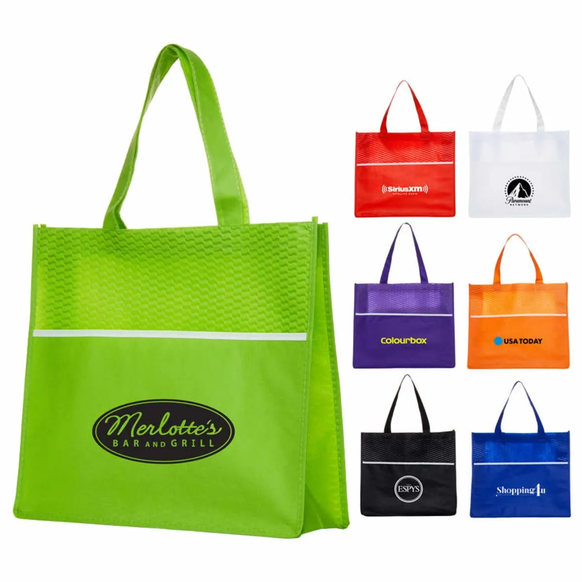 Wavy Promotional Tote Bags