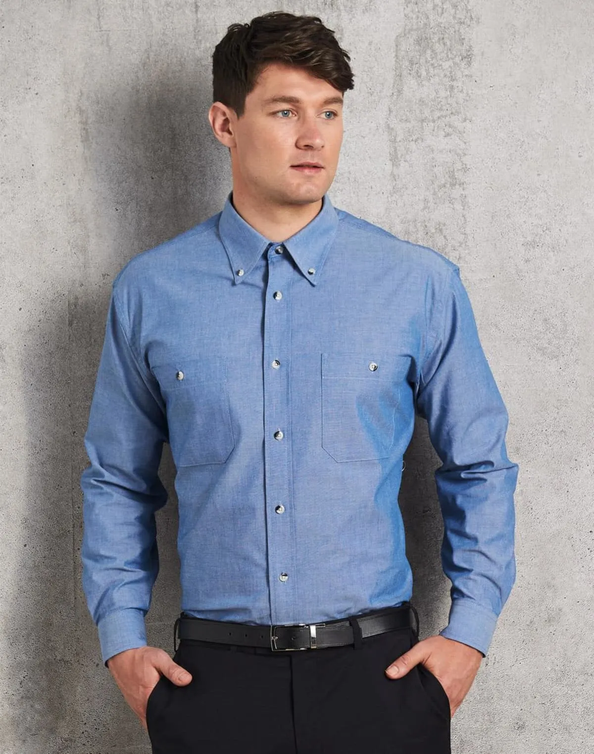 Mens Business Apparel Long Sleeve Shirt