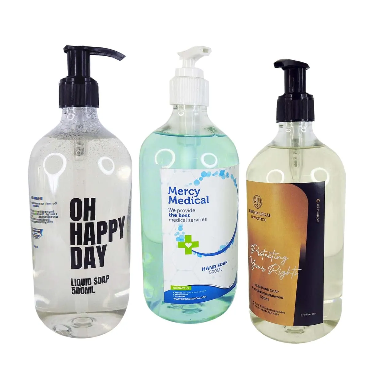 Hand & Body Wash Pump-Top Bottles