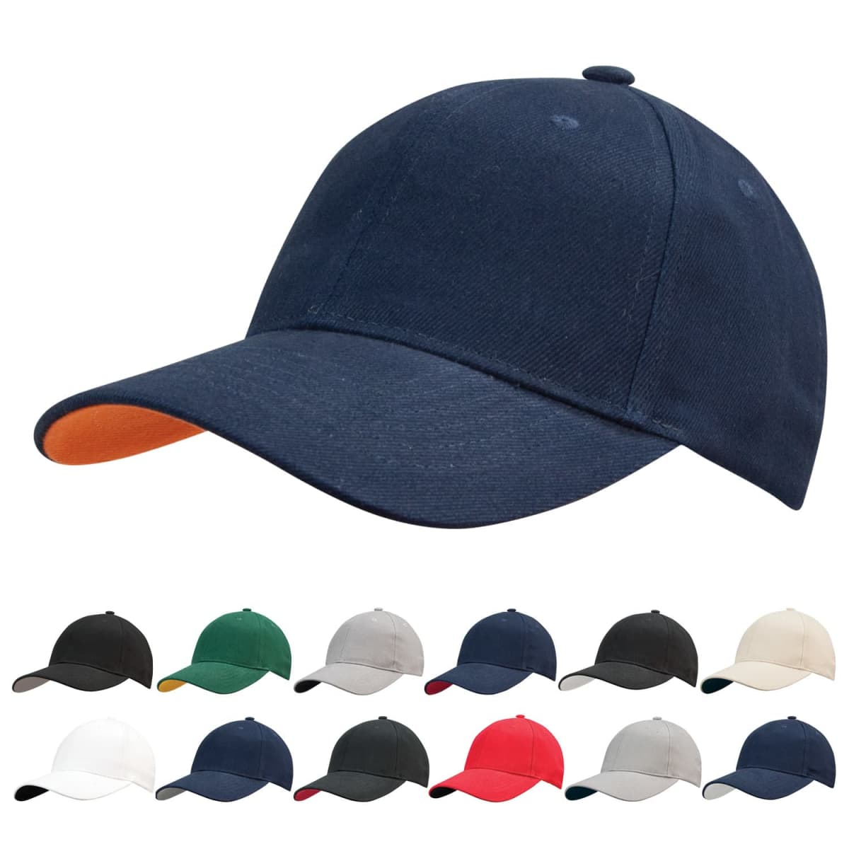 Contact Heavy Brushed Cotton Caps