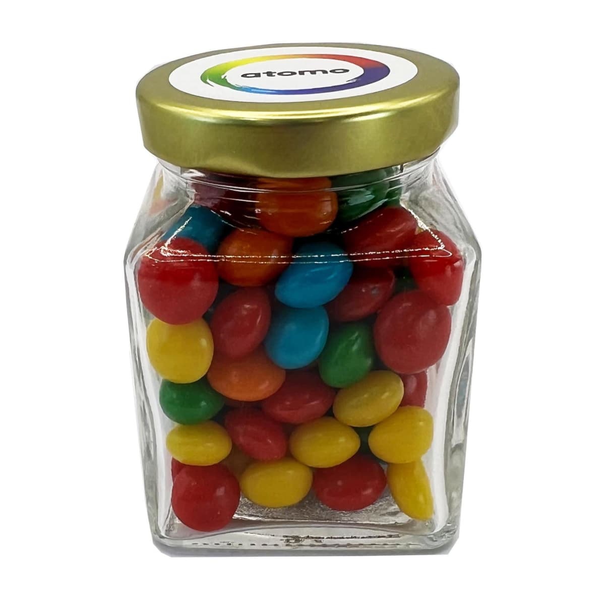 Small Glass Jar With 100G Chewy Fruits