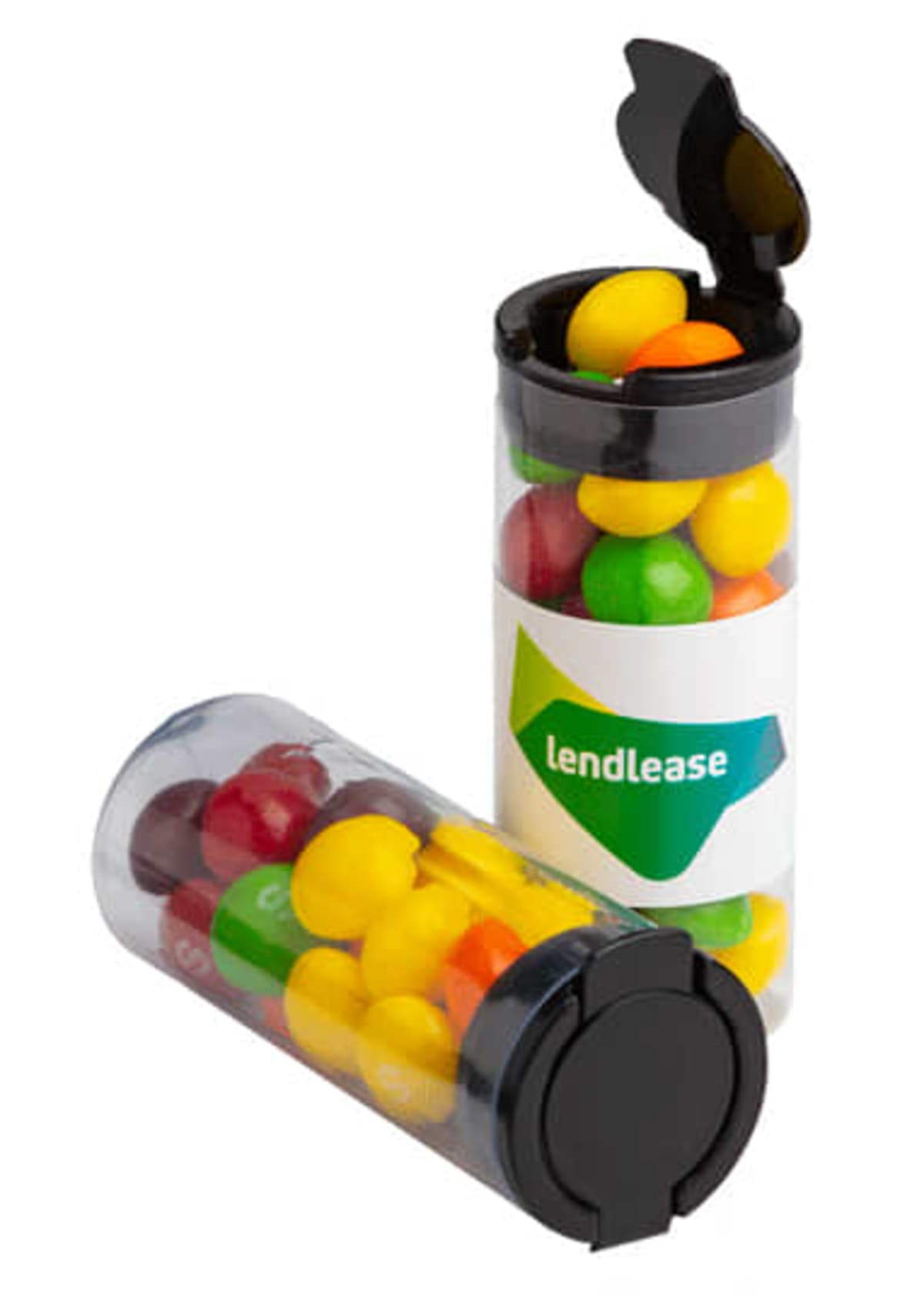 Flip Lid Tube Filled With 35G Skittles