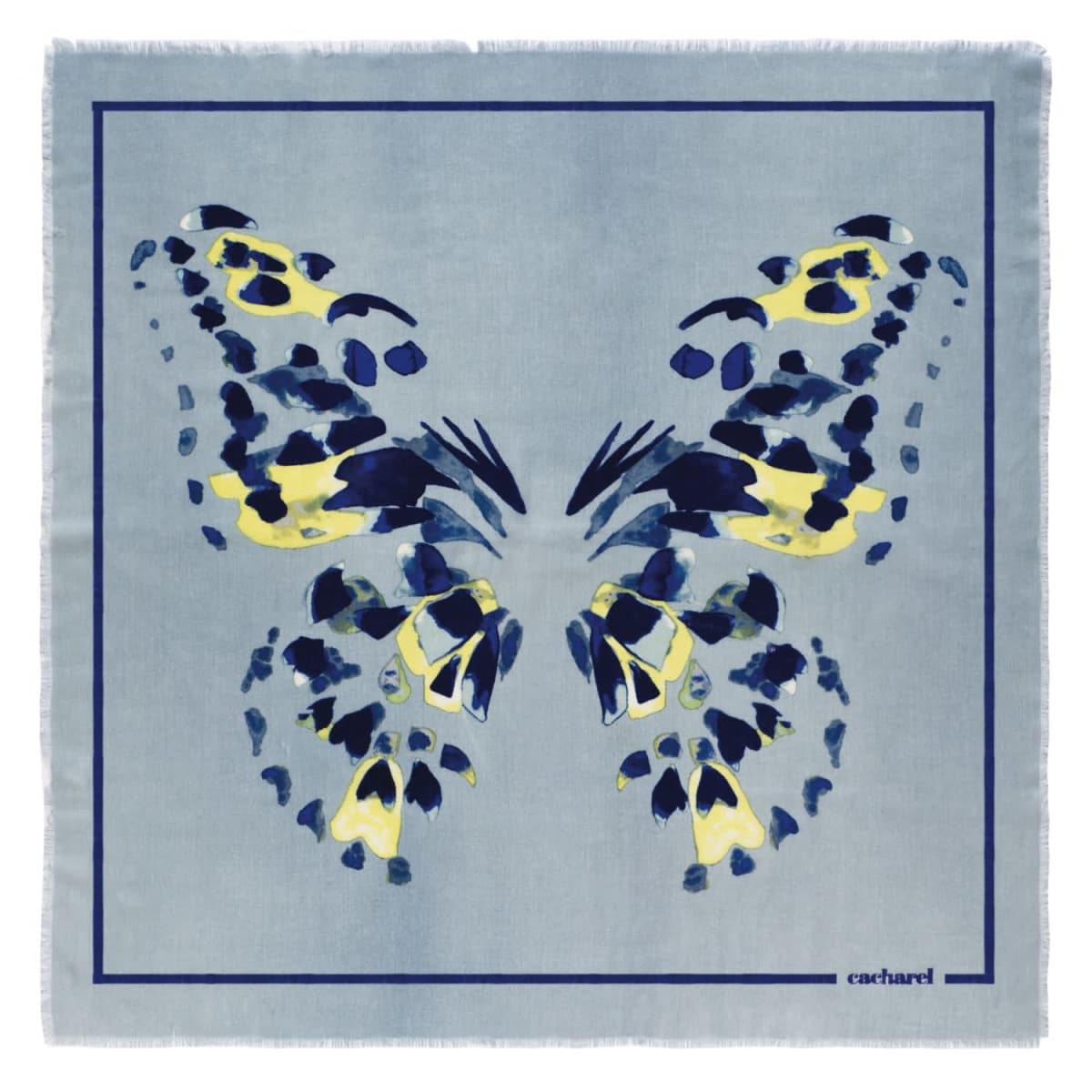 Madeleine Light Blue Light-Wool Scarves
