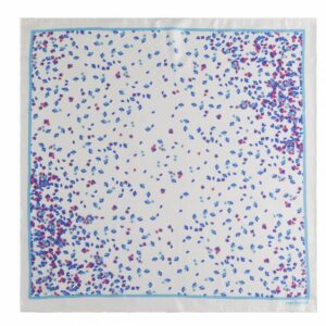 Tourbillon Blanc Silk Scarves