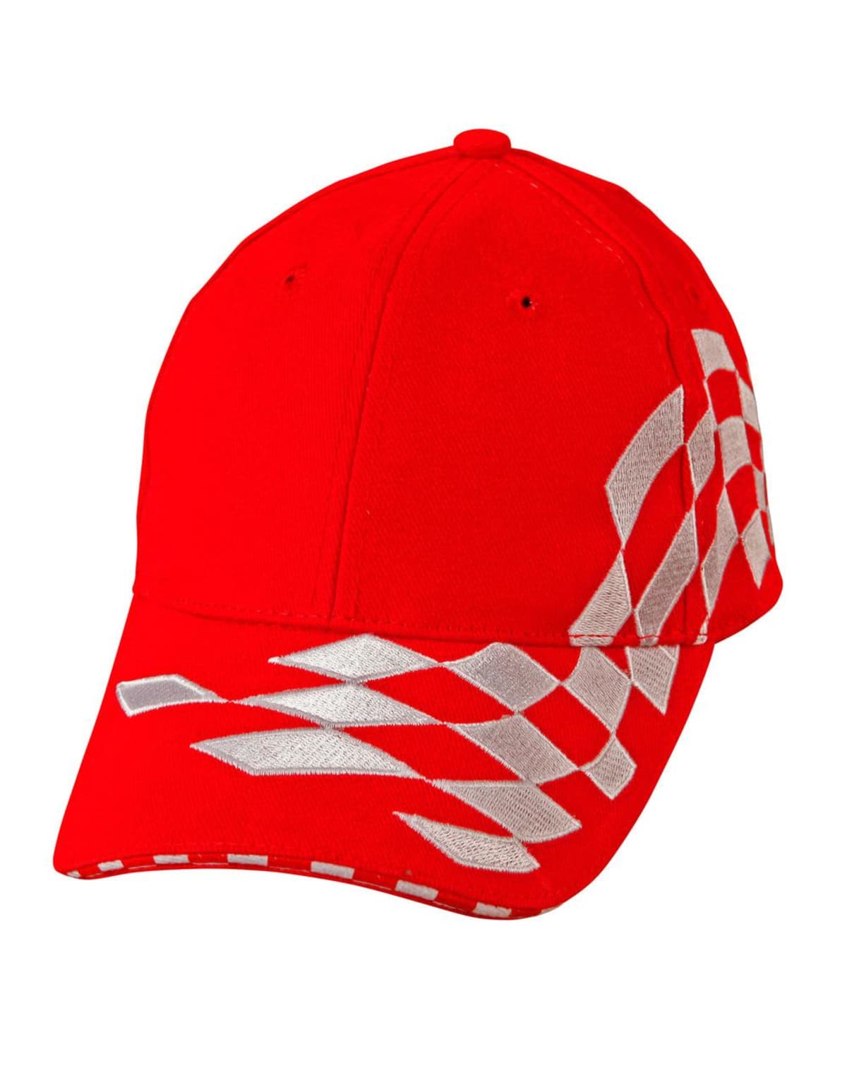 Kani Ii H/B/C Embroidery Check Racing Caps