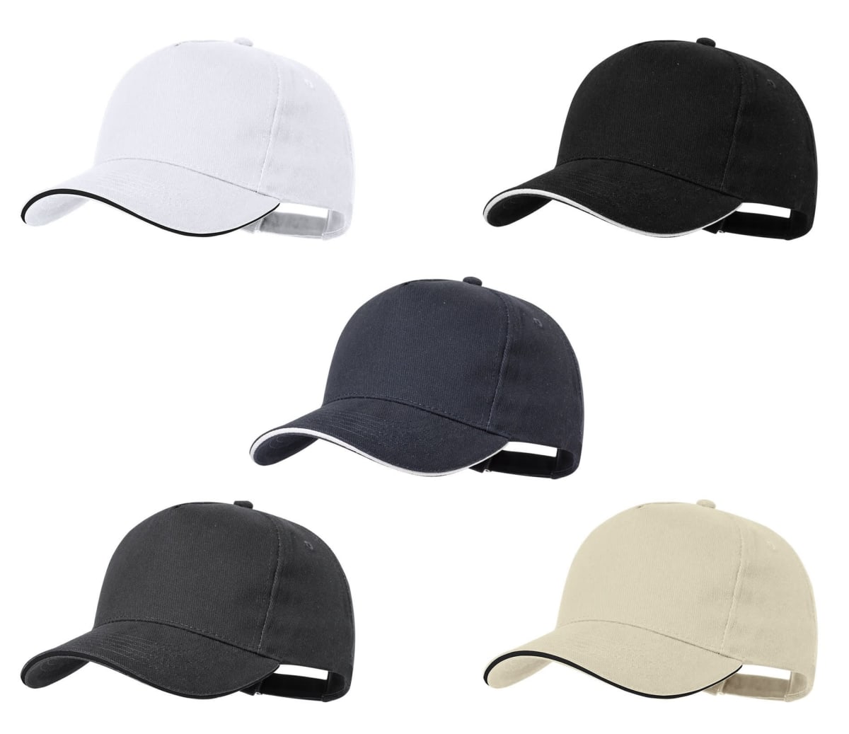Pure Brushed Cotton Caps