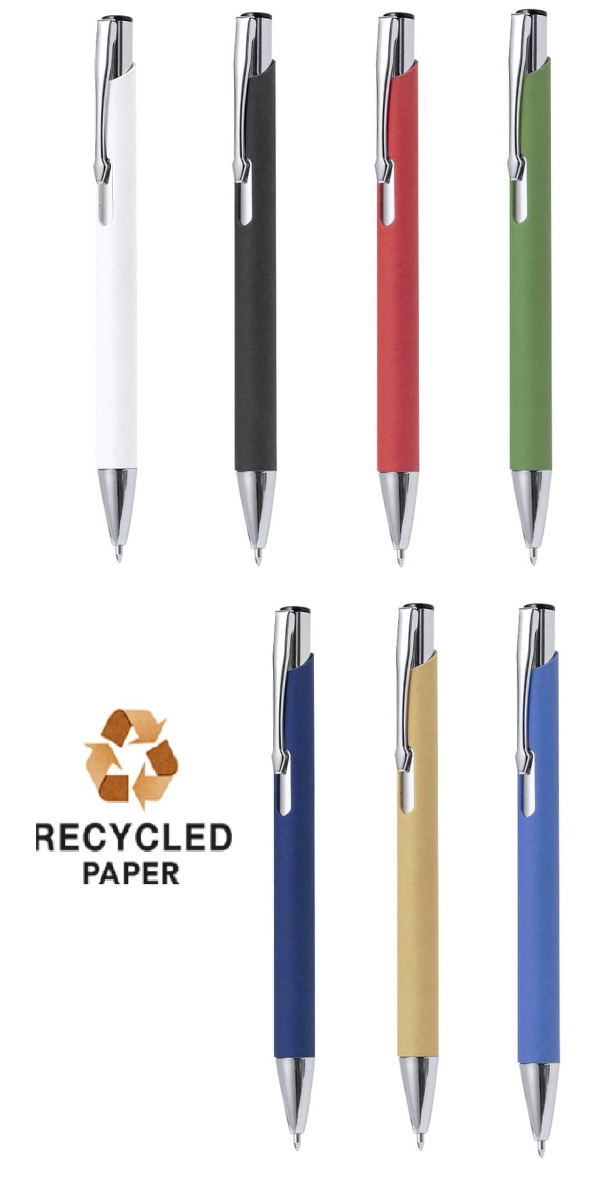 Recycled Paper Push Pens