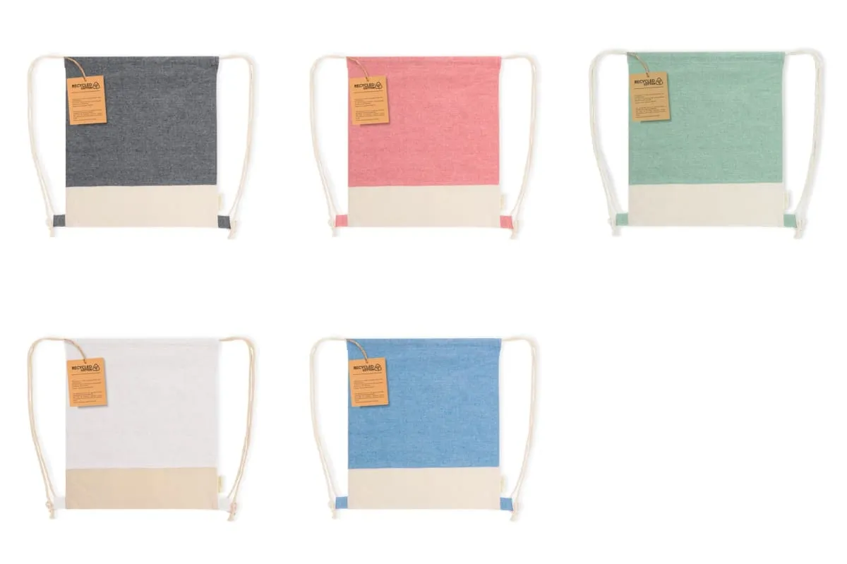 Eco Max Recycled Cotton Drawstring Bags