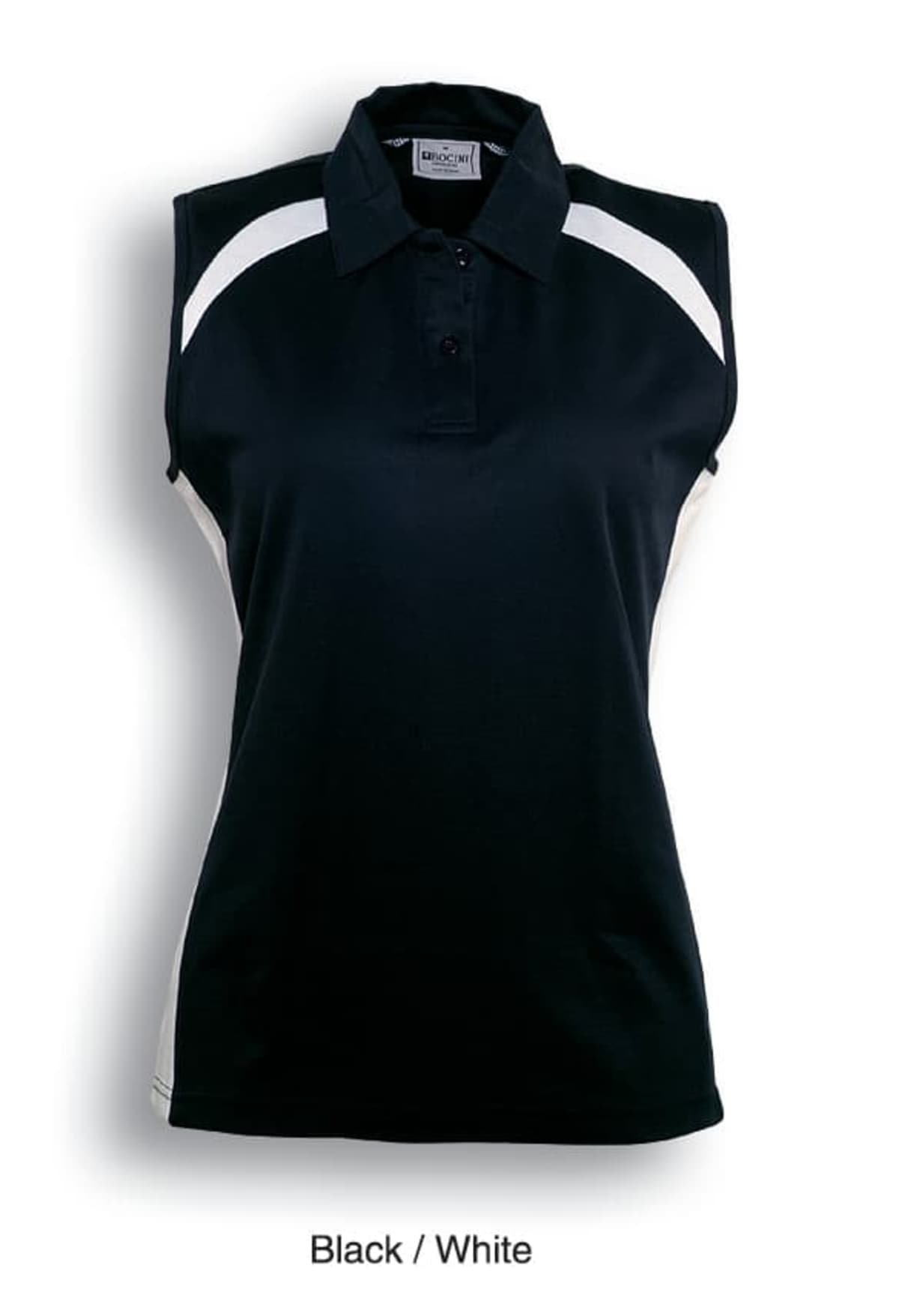 Ladies Sleeveless Panel Polos