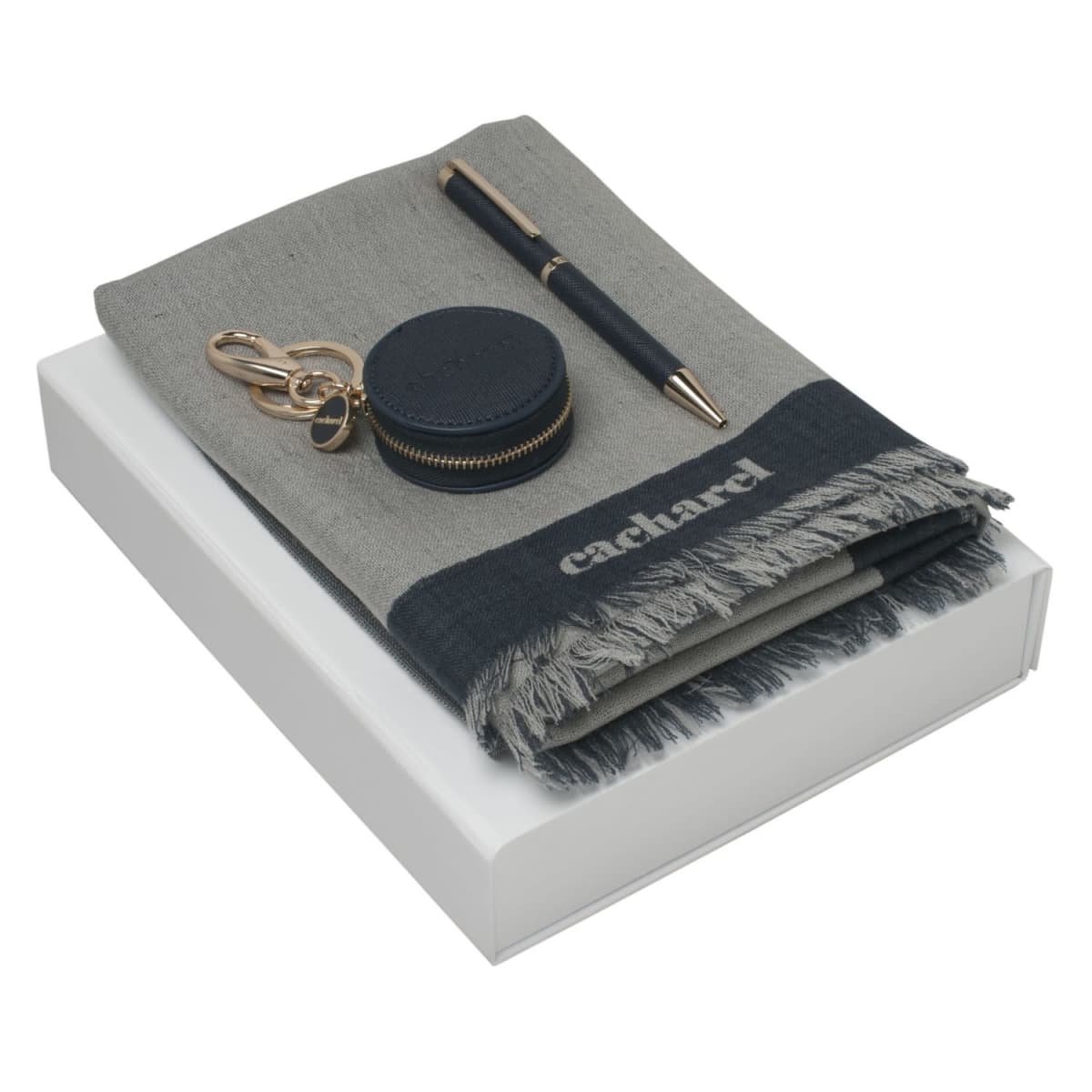Cacharel Pen, Keyring & Scarf Sets
