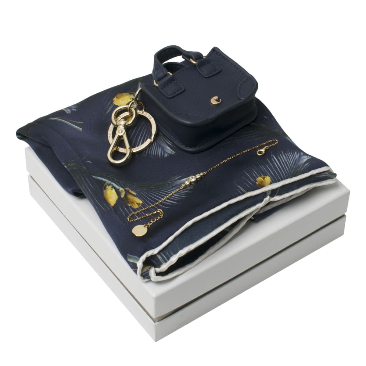Victoire Keyring, Bracelet & Silk Scarf Sets
