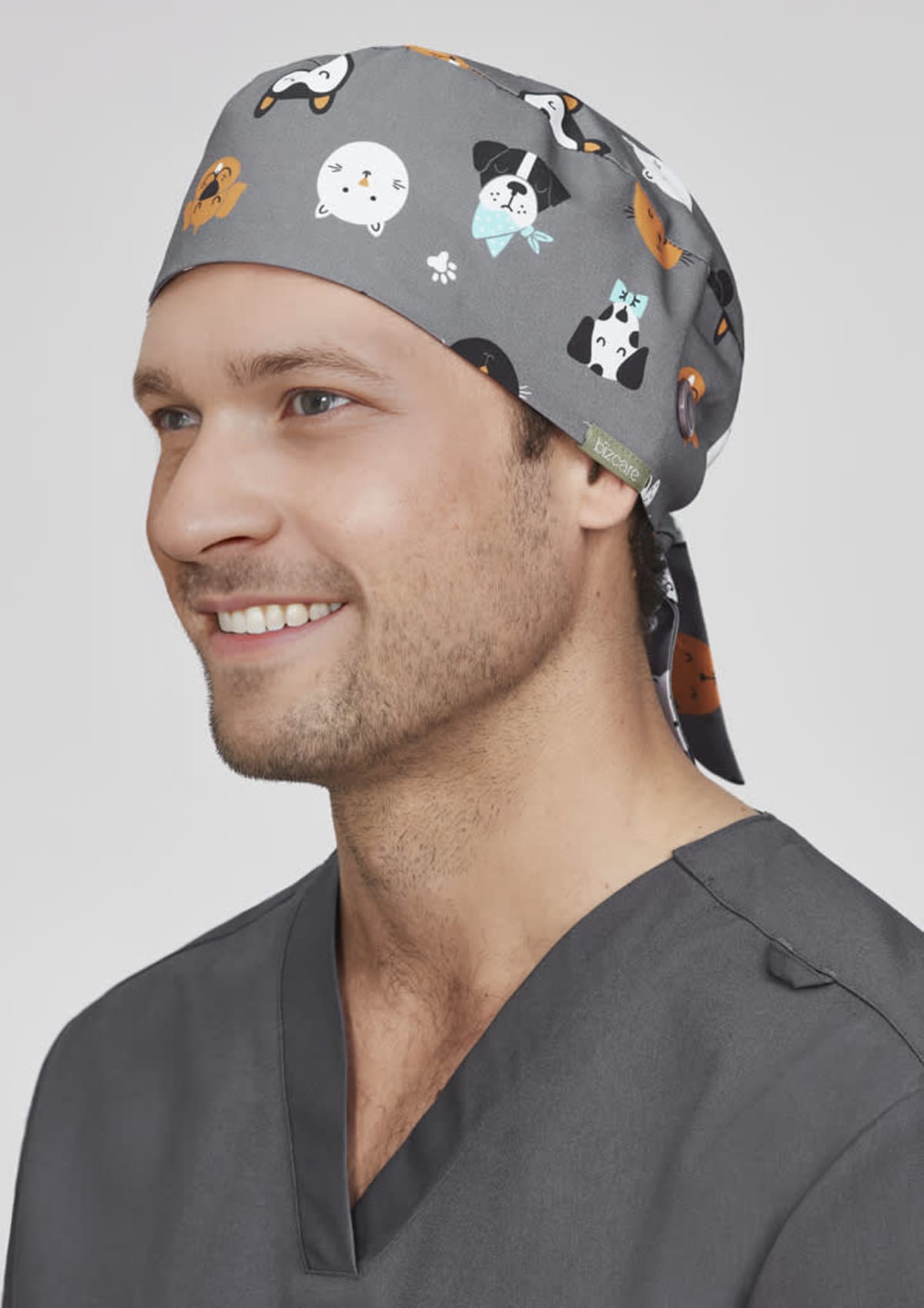 Careprint Unisex Printed Scrub Caps