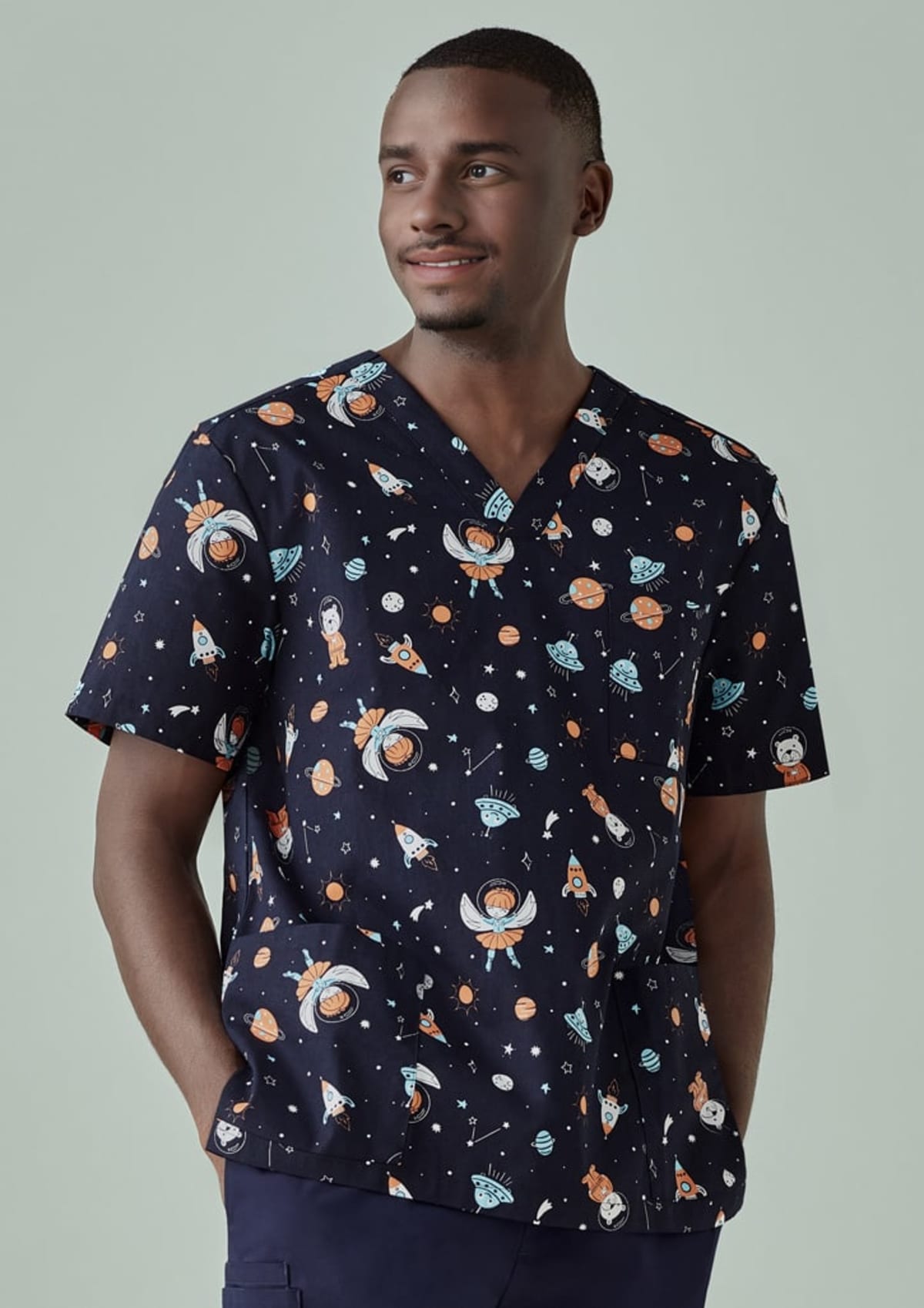 Galaxiprint Men's Scrub Tops
