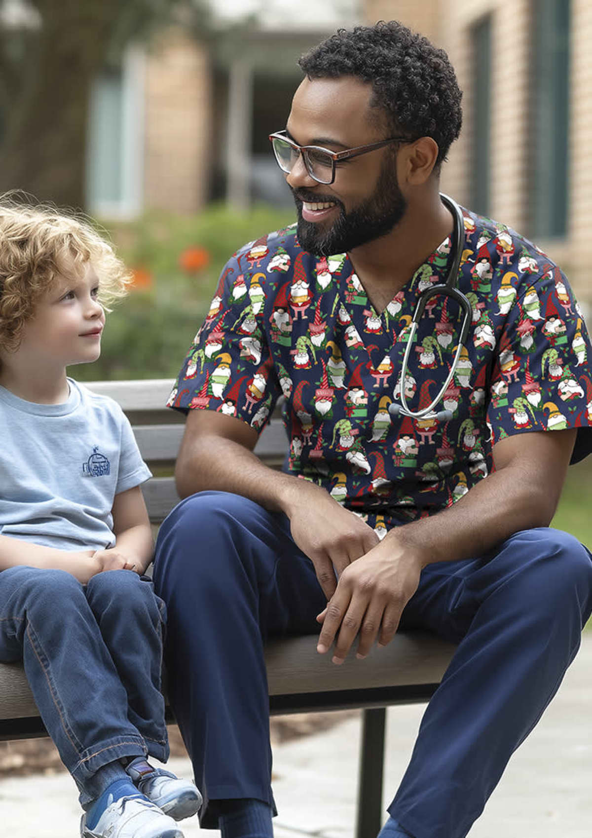 Jollyvibe Scrub Top