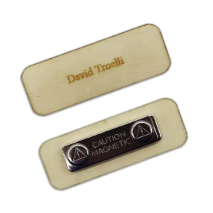 Wooden Magnetic Badges