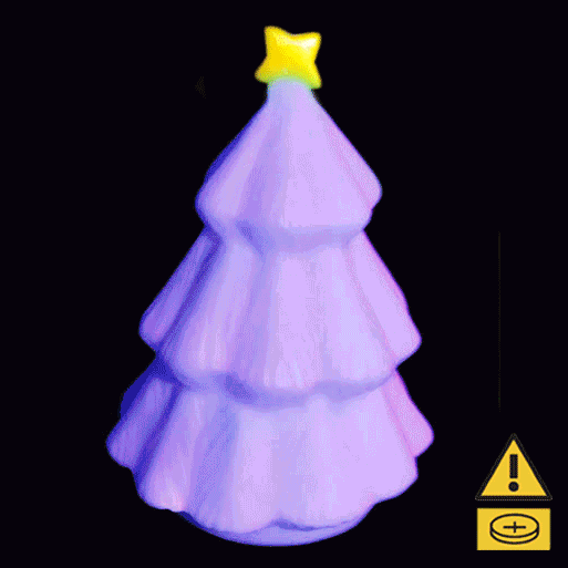 Christmas Tree With Rainbow Colour Leds