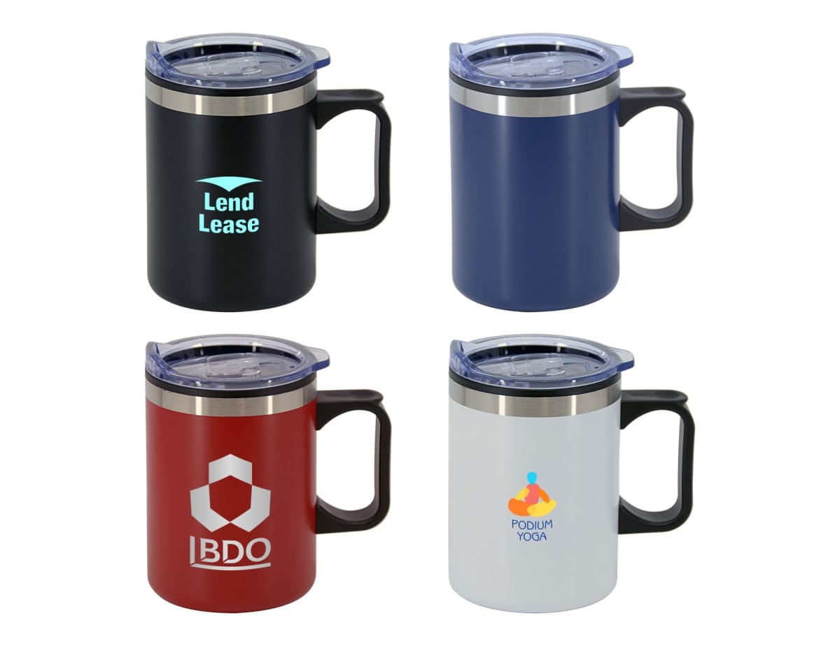 Narka Sliding Tab Double Wall Mugs
