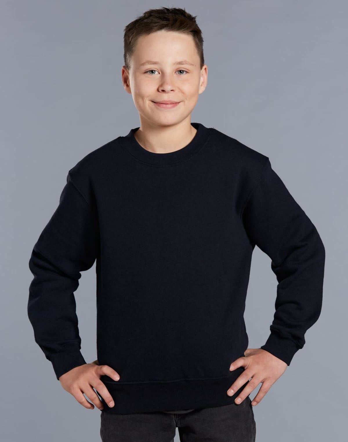Kids Custom Branded Fleecy Sweat Crewss