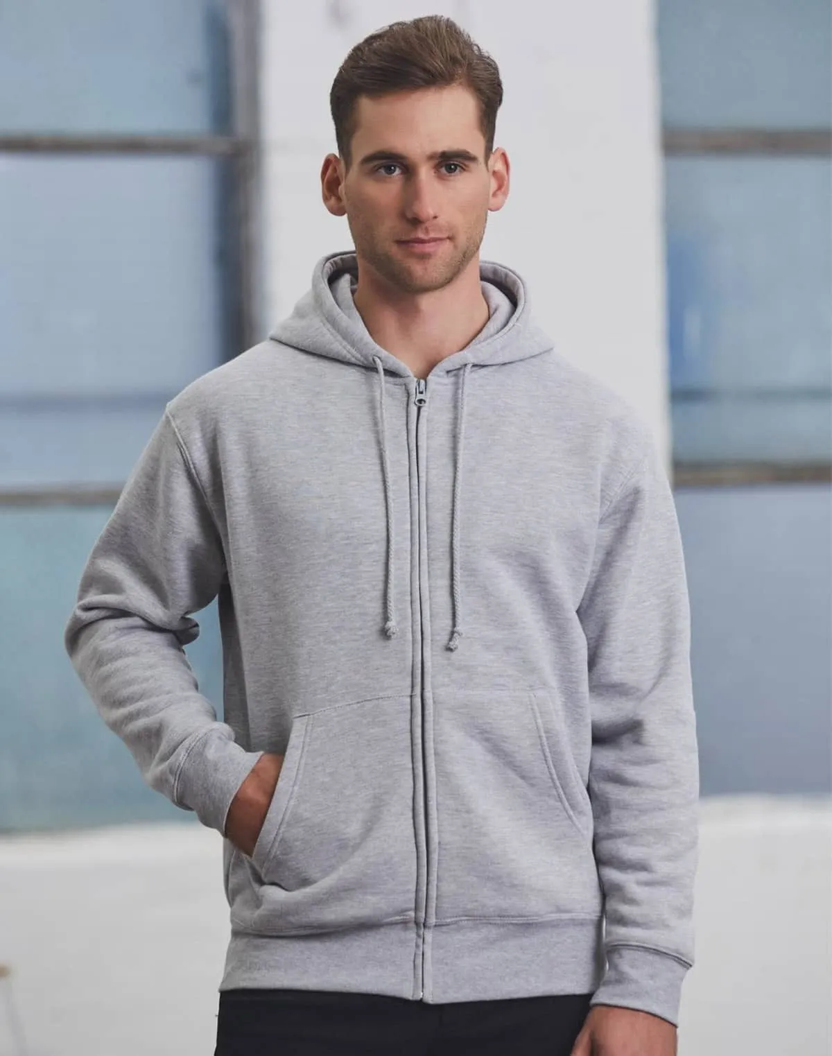Zip Fleecy Hoodies Mens