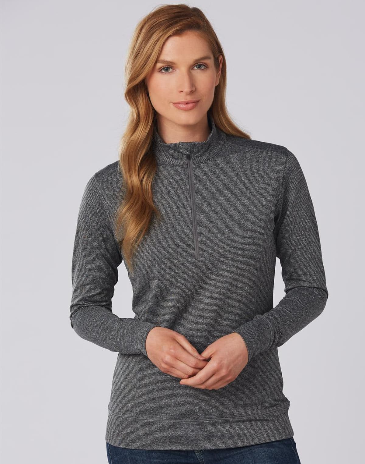 Kel Ladies' Half Zip L/S Sweat Tops