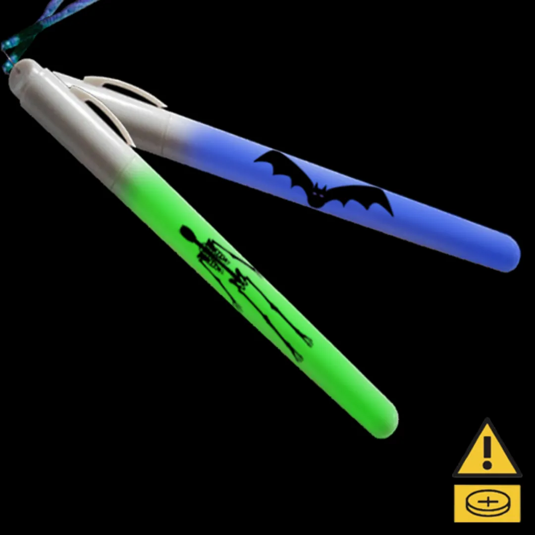 Flashing Concert Wand W/Clip - Halloween Edition