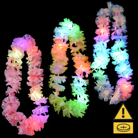 Flashing Flower Leis