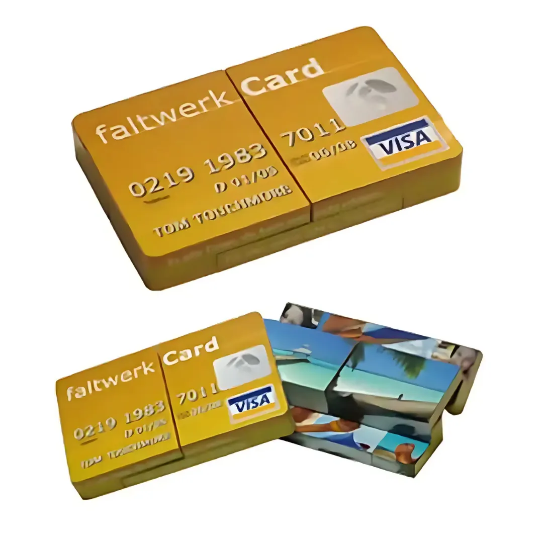 Fold Out Paper Credit Cards