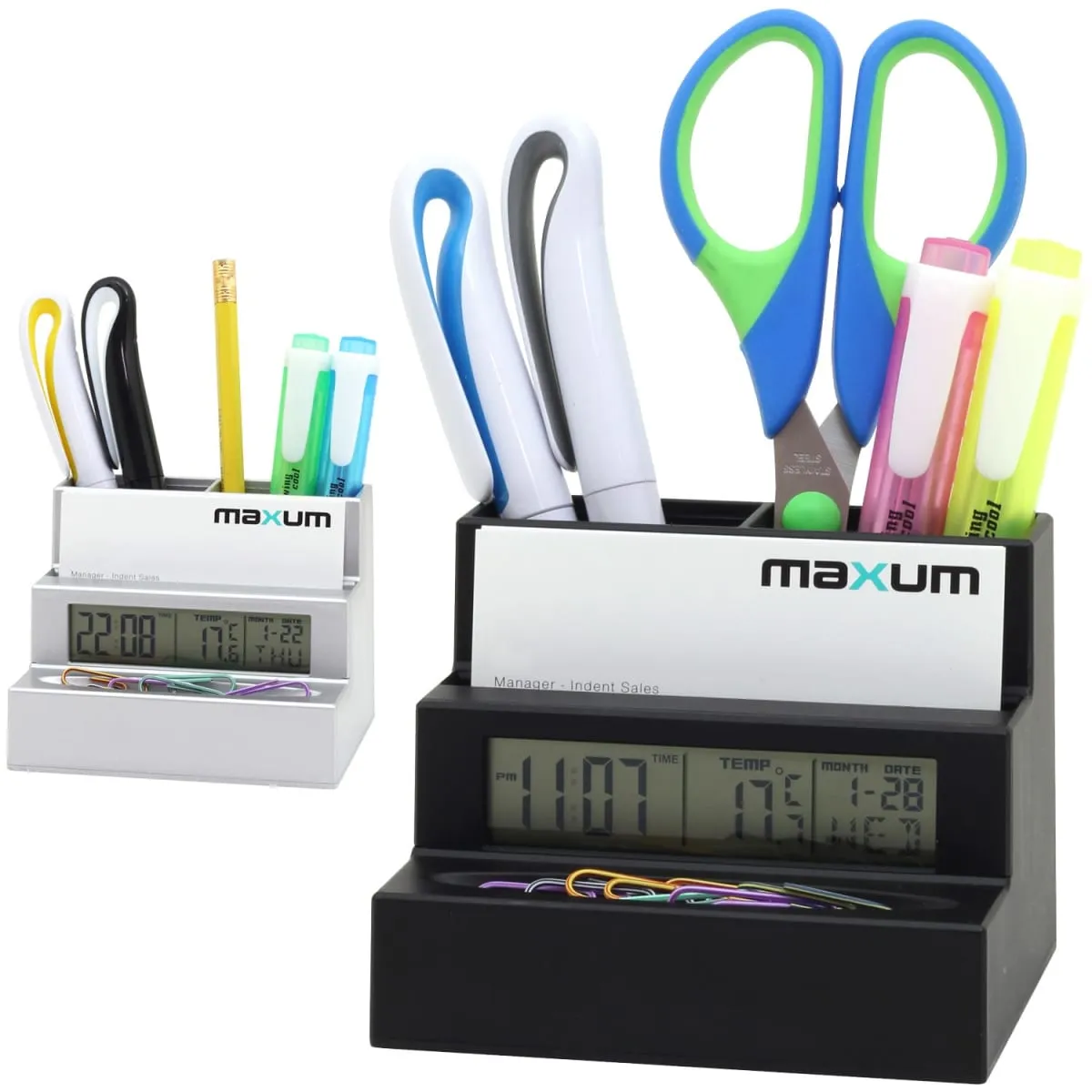 Digital Clock Desk Caddy