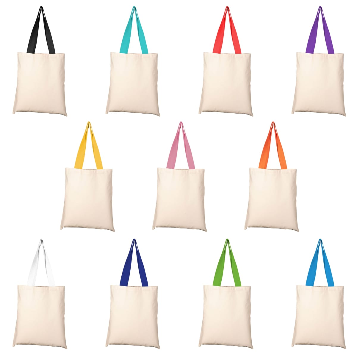 Totes With Colourful Handles